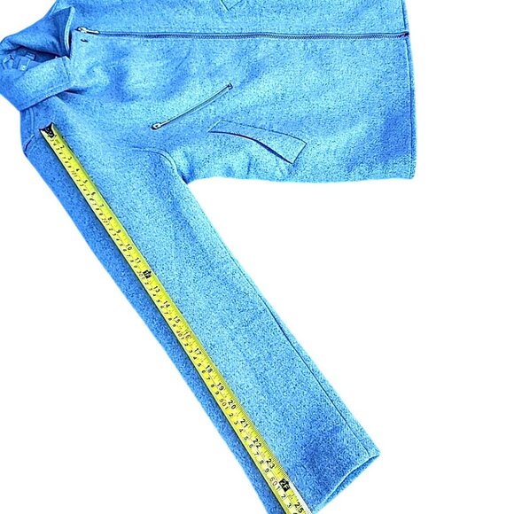 NEW Asos Grey Warm Felt Moto Biker Assymetrical Zip Jacket Ladies US Sz 4 NWT - Picture 9 of 11